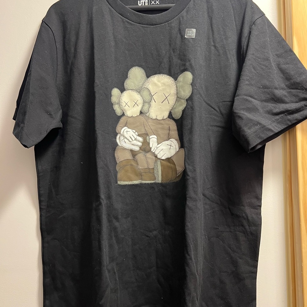 Uniqlo x KAWS Black Short Sleeve Tee with Graphic